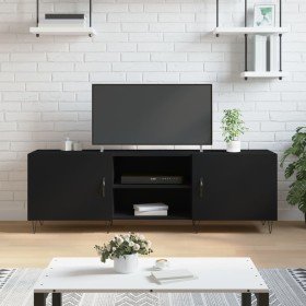 Mueble para TV madera de ingeniería negro 150x30x50 cm en Muebles TV | Comprar online en Foru.es