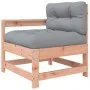 Sillón de jardín con cojines madera maciza de abeto Douglas de vidaXL, Sofás modulares de exterior - Ref: Foro24-825574, Prec...