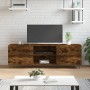 Mueble de TV madera de ingeniería roble ahumado 150x30x50 cm en Muebles TV | Comprar online en Foru.es