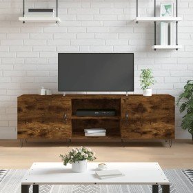 Mueble de TV madera de ingeniería roble ahumado 150x30x50 cm en Muebles TV | Comprar online en Foru.es