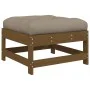 Garden stools with cushions 2 pcs honey brown pine wood by vidaXL, Modular outdoor sofas - Ref: Foro24-825586, Price: 128,44 ...
