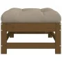 Garden stools with cushions 2 pcs honey brown pine wood by vidaXL, Modular outdoor sofas - Ref: Foro24-825586, Price: 128,44 ...
