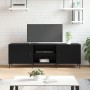 Mueble para TV madera de ingeniería negro 150x30x50 cm en Muebles TV | Comprar online en Foru.es
