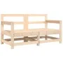 Garden armchairs with cushions 2 pcs solid pine wood by vidaXL, Modular outdoor sofas - Ref: Foro24-825590, Price: 168,52 €, ...