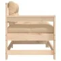 Garden armchairs with cushions 2 pcs solid pine wood by vidaXL, Modular outdoor sofas - Ref: Foro24-825590, Price: 168,52 €, ...