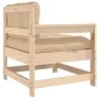 Garden armchairs with cushions 2 pcs solid pine wood by vidaXL, Modular outdoor sofas - Ref: Foro24-825590, Price: 168,52 €, ...