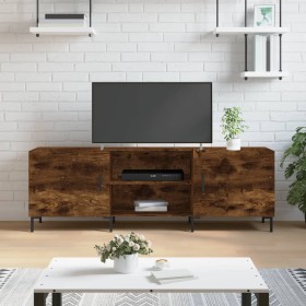 Mueble de TV madera de ingeniería roble ahumado 150x30x50 cm en Muebles TV | Comprar online en Foru.es