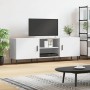 Mueble para TV madera de ingeniería blanco 150x30x50 cm en Muebles TV | Comprar online en Foru.es