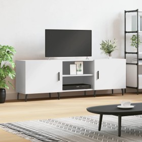 Mueble para TV madera de ingeniería blanco 150x30x50 cm en Muebles TV | Comprar online en Foru.es