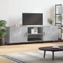 Mueble de TV madera de ingeniería gris hormigón 150x30x50 cm en Muebles TV | Comprar online en Foru.es