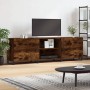 Mueble de TV madera de ingeniería roble ahumado 150x30x50 cm en Muebles TV | Comprar online en Foru.es