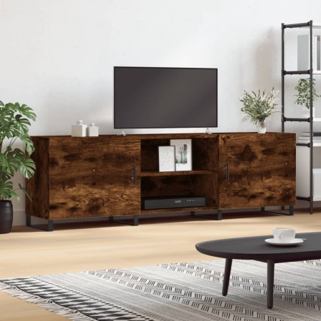Mueble de TV madera de ingeniería roble ahumado 150x30x50 cm en Muebles TV | Comprar online en Foru.es