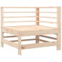 Sofá esquinero con cojines madera maciza de pino de vidaXL, Sofás modulares de exterior - Ref: Foro24-825653, Precio: 106,82 ...