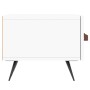 Mueble de TV madera de ingeniería blanco 150x36x30 cm en Muebles TV | Comprar online en Foru.es