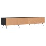 Mueble de TV madera de ingeniería negro 150x36x30 cm en Muebles TV | Comprar online en Foru.es