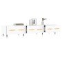 Mueble de TV madera de ingeniería blanco 150x36x30 cm en Muebles TV | Comprar online en Foru.es