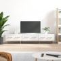 Mueble de TV madera de ingeniería blanco brillo 150x36x30 cm en Muebles TV | Comprar online en Foru.es