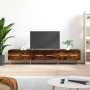 Mueble de TV madera de ingeniería roble ahumado 150x36x30 cm en Muebles TV | Comprar online en Foru.es