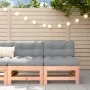 Central sofas with cushions 2 pcs solid wood Douglas fir by vidaXL, Modular outdoor sofas - Ref: Foro24-825693, Price: 129,76...
