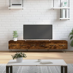 Mueble de TV madera de ingeniería roble ahumado 150x36x30 cm en Muebles TV | Comprar online en Foru.es
