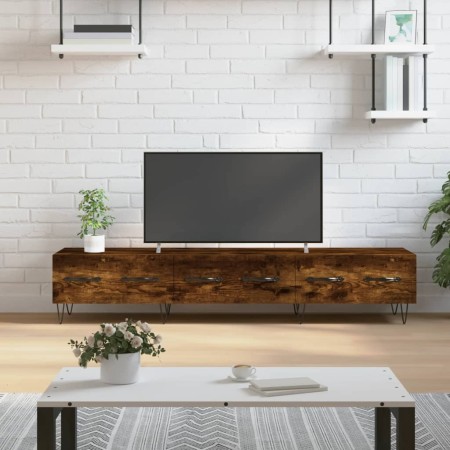 Mueble de TV madera de ingeniería roble ahumado 150x36x30 cm en Muebles TV | Comprar online en Foru.es