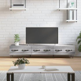Mueble de TV madera de ingeniería gris Sonoma 150x36x30 cm en Muebles TV | Comprar online en Foru.es