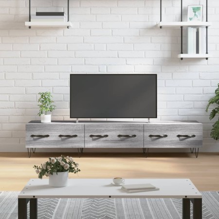 Mueble de TV madera de ingeniería gris Sonoma 150x36x30 cm en Muebles TV | Comprar online en Foru.es