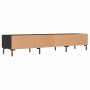 Mueble de TV madera de ingeniería negro 150x36x30 cm en Muebles TV | Comprar online en Foru.es