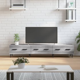 Mueble de TV madera de ingeniería gris Sonoma 150x36x30 cm en Muebles TV | Comprar online en Foru.es