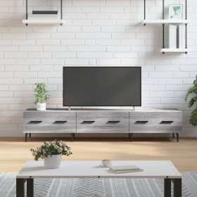 Mueble de TV madera de ingeniería gris Sonoma 150x36x30 cm en Muebles TV | Comprar online en Foru.es