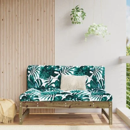Sofá central madera de pino impregnada 120x80 cm de vidaXL, Sofás modulares de exterior - Ref: Foro24-825736, Precio: 89,79 €...