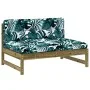 Sofá central madera de pino impregnada 120x80 cm de vidaXL, Sofás modulares de exterior - Ref: Foro24-825736, Precio: 89,79 €...