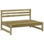 Sofá central madera de pino impregnada 120x80 cm de vidaXL, Sofás modulares de exterior - Ref: Foro24-825736, Precio: 89,79 €...