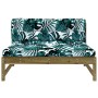 Sofá central madera de pino impregnada 120x80 cm de vidaXL, Sofás modulares de exterior - Ref: Foro24-825736, Precio: 90,02 €...