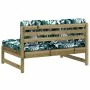 Sofá central madera de pino impregnada 120x80 cm de vidaXL, Sofás modulares de exterior - Ref: Foro24-825736, Precio: 89,79 €...
