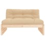 Sofá central madera maciza de pino 120x80 cm de vidaXL, Sofás modulares de exterior - Ref: Foro24-825758, Precio: 130,01 €, D...