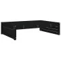 Taburete de jardín madera maciza de pino negro 120x80 cm de vidaXL, Sofás modulares de exterior - Ref: Foro24-825769, Precio:...
