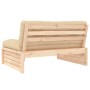 Sofá central madera maciza de pino 120x80 cm de vidaXL, Sofás modulares de exterior - Ref: Foro24-825758, Precio: 130,01 €, D...