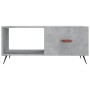 Mesa de centro madera contrachapada gris hormigón 90x50x40 cm en Mesas de centro | Comprar online en Foru.es