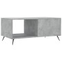 Mesa de centro madera contrachapada gris hormigón 90x50x40 cm en Mesas de centro | Comprar online en Foru.es