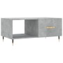 Mesa de centro madera contrachapada gris hormigón 90x50x40 cm en Mesas de centro | Comprar online en Foru.es