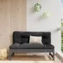 Sofá central madera maciza de pino gris 120x80 cm de vidaXL, Sofás modulares de exterior - Ref: Foro24-825732, Precio: 148,87...