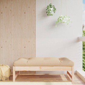 Taburete de jardín madera maciza de pino 120x80 cm de vidaXL, Sofás modulares de exterior - Ref: Foro24-825737, Precio: 95,71...