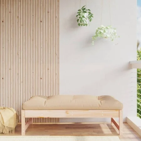 Taburete de jardín madera maciza de pino 120x80 cm de vidaXL, Sofás modulares de exterior - Ref: Foro24-825737, Precio: 95,71...