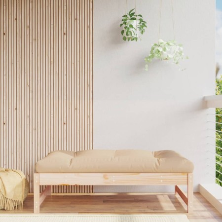 Taburete de jardín madera maciza de pino 120x80 cm de vidaXL, Sofás modulares de exterior - Ref: Foro24-825737, Precio: 95,71...