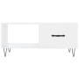 Mesa de centro madera contrachapada blanco brillo 90x50x40 cm en Mesas de centro | Comprar online en Foru.es