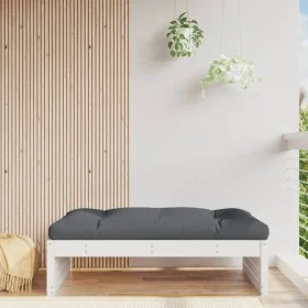 Garden stool solid white pine wood 120x80 cm by vidaXL, Modular outdoor sofas - Ref: Foro24-825766, Price: 112,12 €, Discount: %
