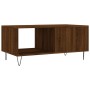 Mesa de centro madera contrachapada roble marrón 90x50x40 cm en Mesas de centro | Comprar online en Foru.es