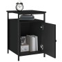 Mesitas de noche 2 uds madera contrachapada negro 40x42x60 cm de vidaXL, Mesitas de noche - Ref: Foro24-825864, Precio: 72,47...