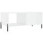 Mesa de centro madera contrachapada blanco brillo 90x50x40 cm en Mesas de centro | Comprar online en Foru.es